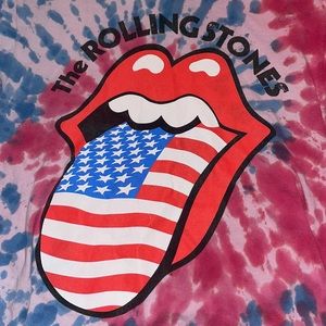 Tie Dye Rolling Stones Tee